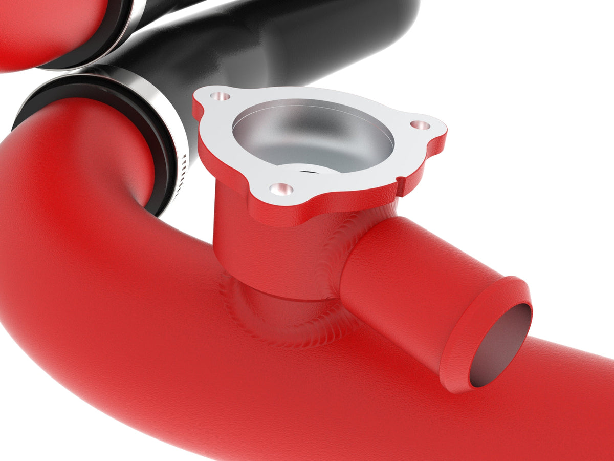 aFe 22-24 Ford Bronco Raptor BladeRunner Aluminum Hot and Cold Charge Pipe Kit Red
