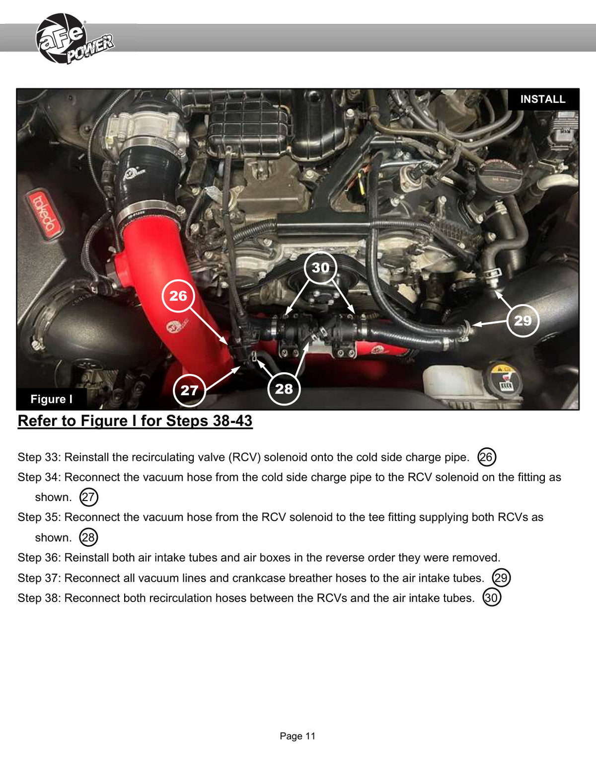aFe 19-26 Genesis G70 V6 3.3L (tt) BladeRunner Aluminum Hot Charge Pipe - Black