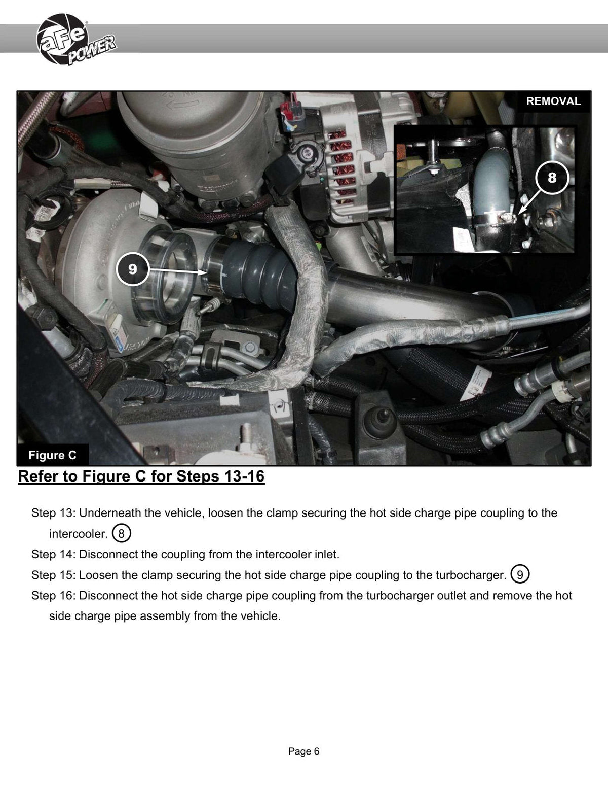 aFe BladeRunner 3in & 3-1/2in AL Hot and Cold Charge Pipe Kit Black RAM Diesel Trucks 25-26 L6-6.7L