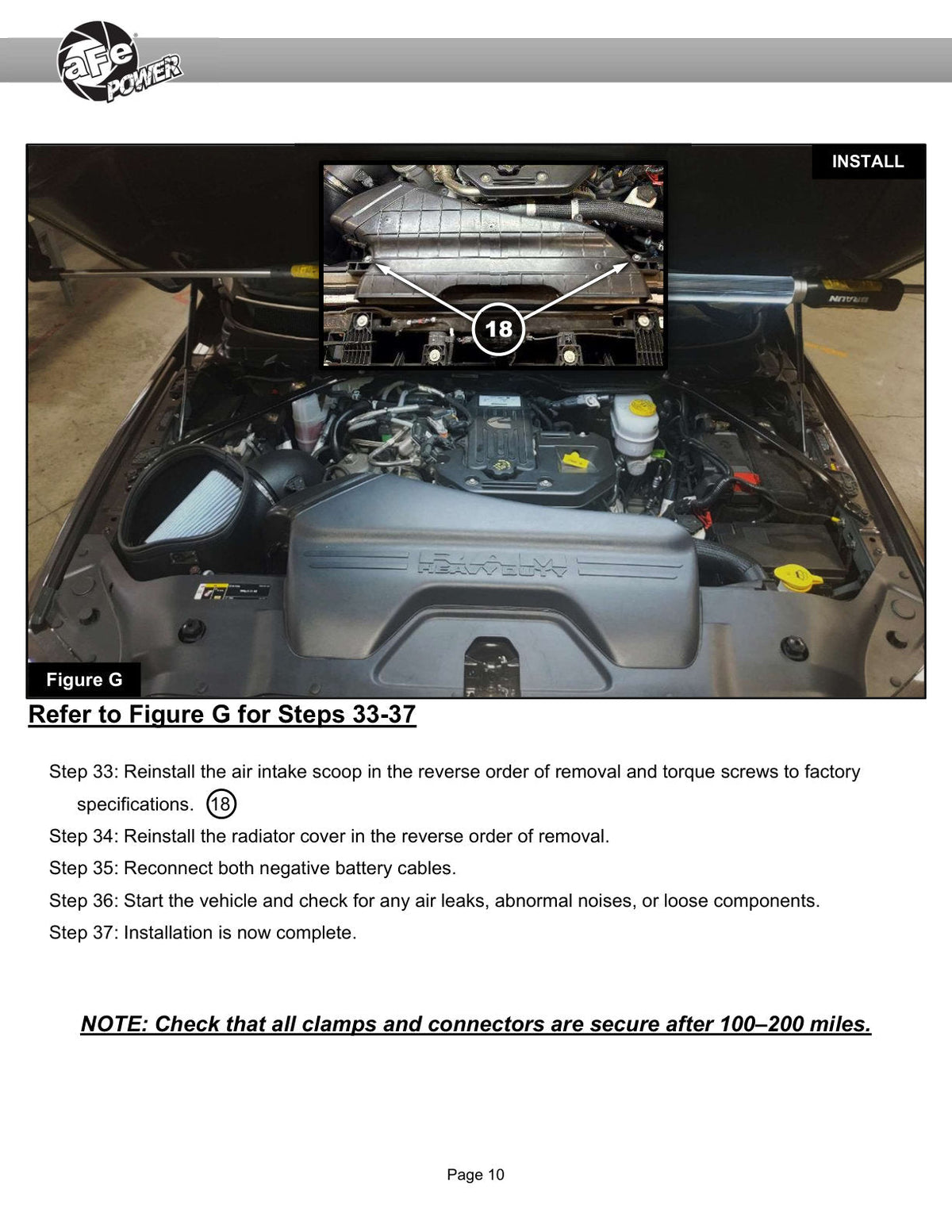 aFe BladeRunner 3in Aluminum Hot Charge Pipe Black RAM Diesel Trucks 25-26 L6-6.7L (td)