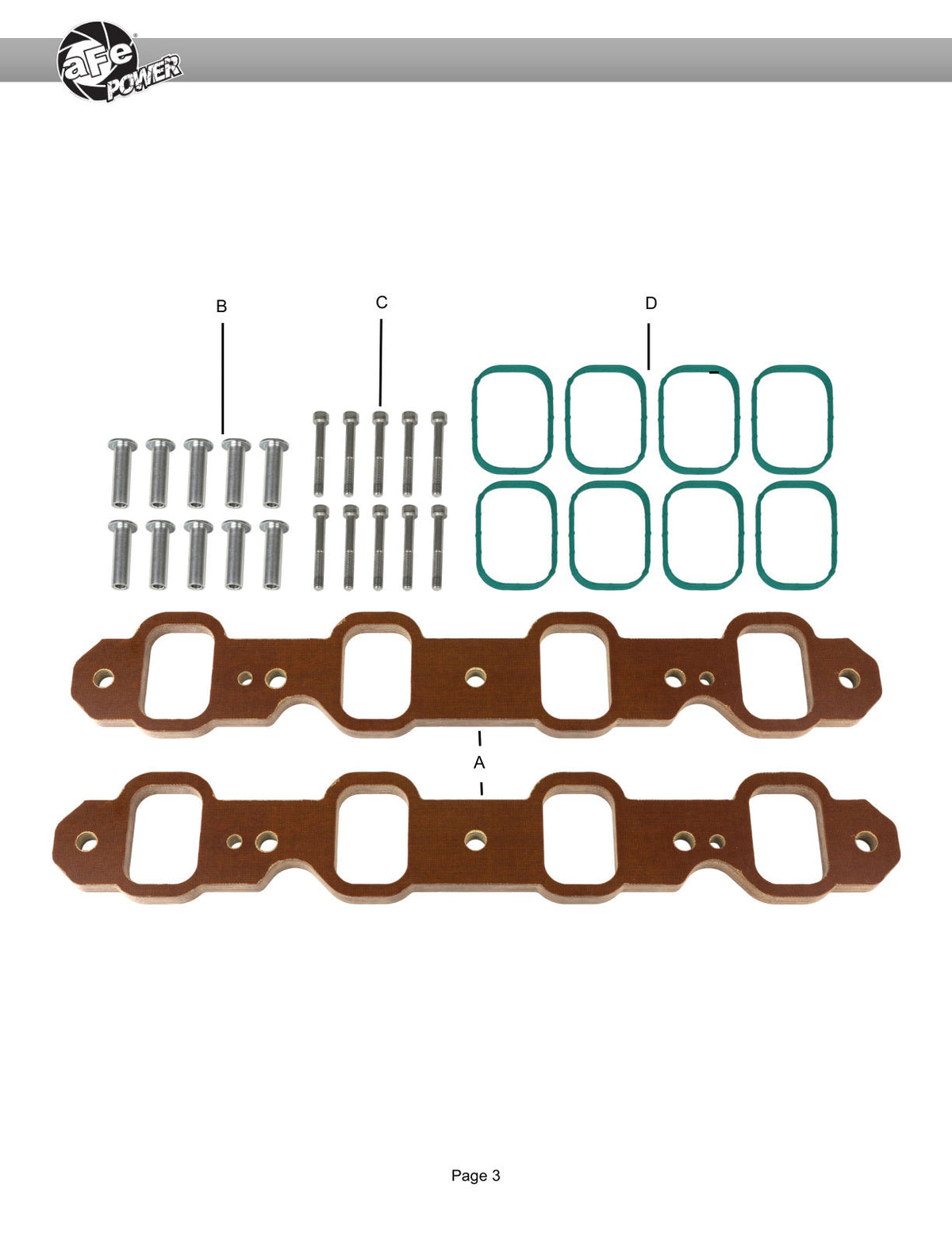 aFe Silver Bullet Intake Manifold Spacer Kit 2020 F-250/F-350 V8-7.3L
