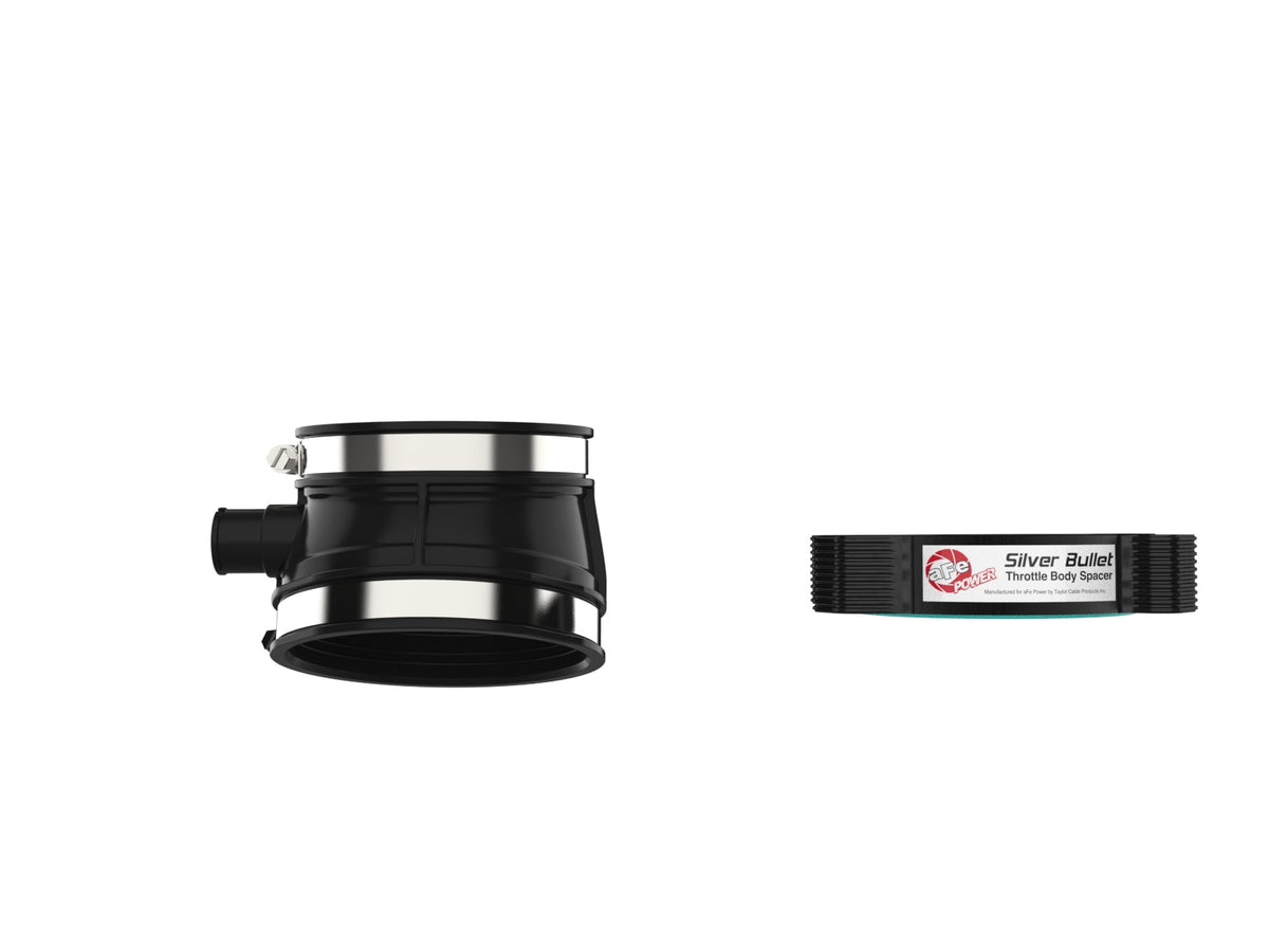 aFe 2020 Vette C8 Silver Bullet Aluminum Throttle Body Spacer / Works With aFe Intake Only - Black