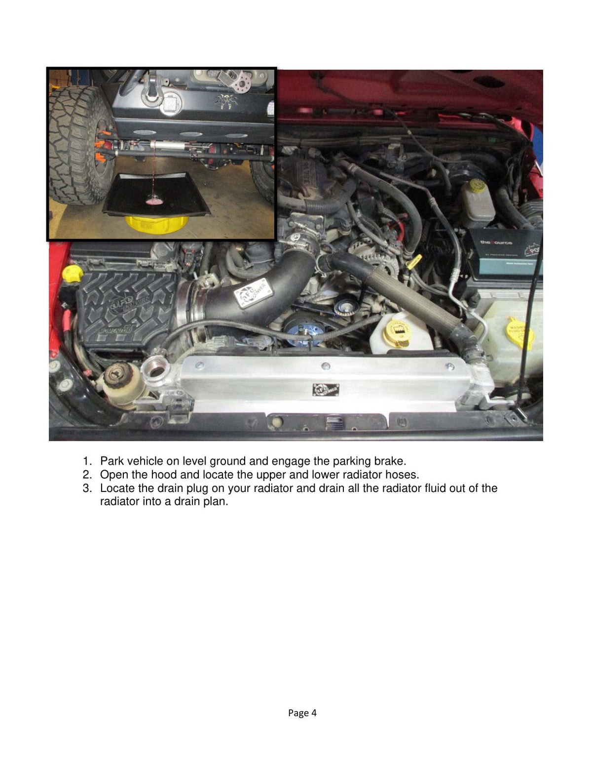 aFe BladeRunner Radiator Hose Kit w/ Black Hoses 07-11 Jeep Wrangler (JK) V6 3.8L