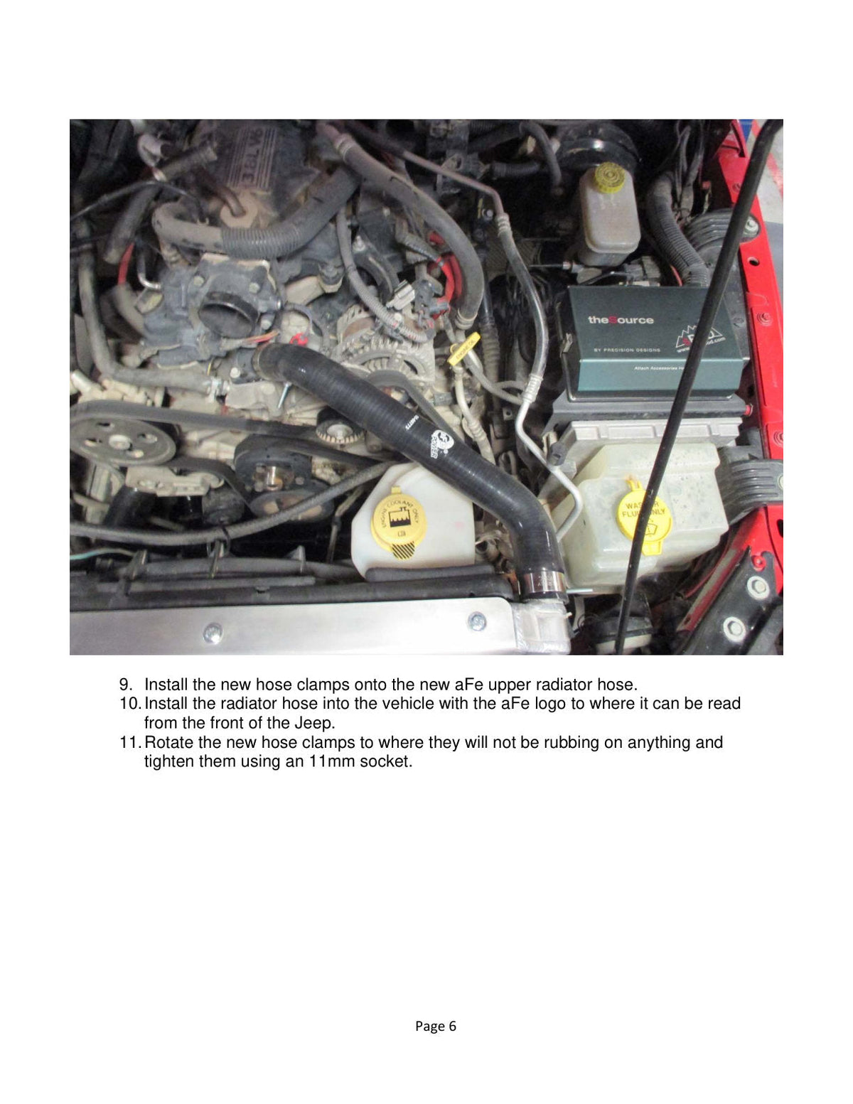 aFe BladeRunner Radiator Hose Kit w/ Black Hoses 07-11 Jeep Wrangler (JK) V6 3.8L