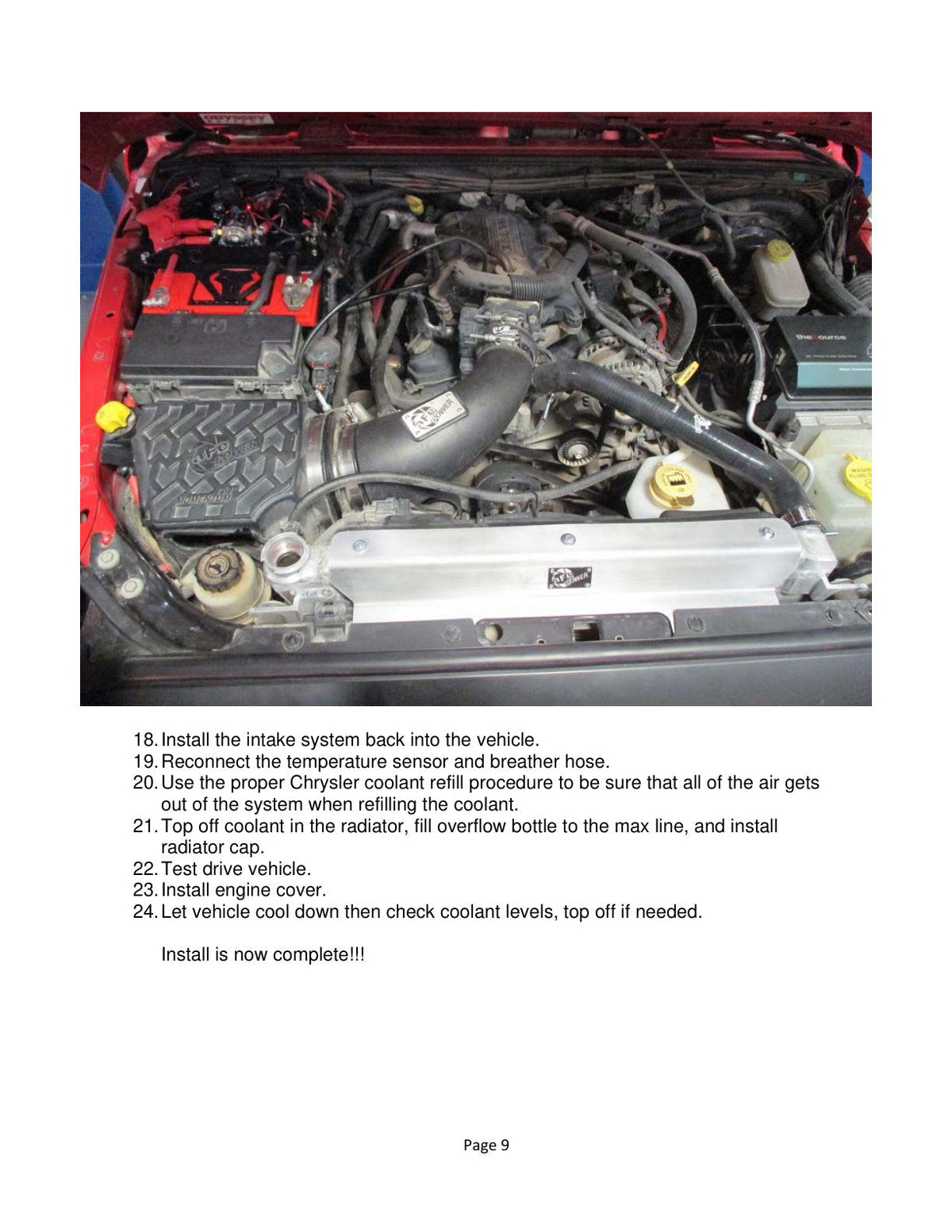 aFe BladeRunner Radiator Hose Kit w/ Black Hoses 07-11 Jeep Wrangler (JK) V6 3.8L