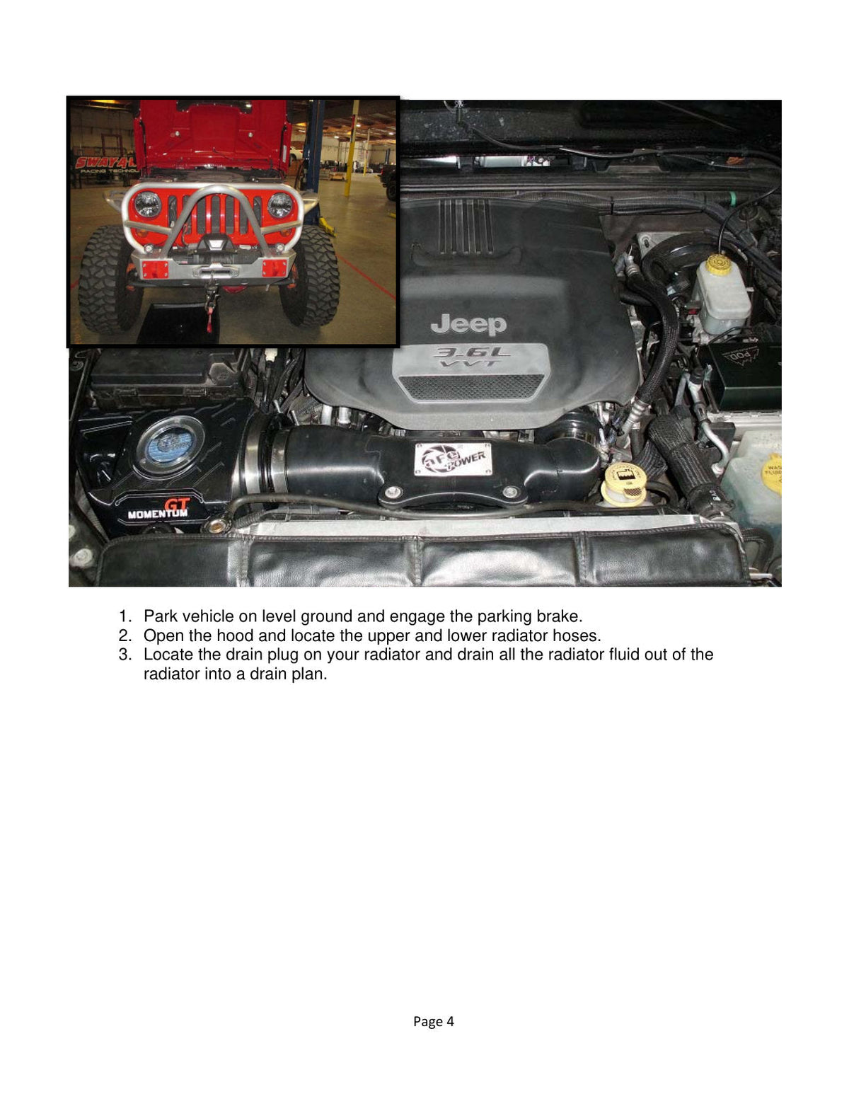 aFe BladeRunner Silicone Radiator Hose Kit 12-18 Jeep Wrangler (JK) V6 3.6L - Black