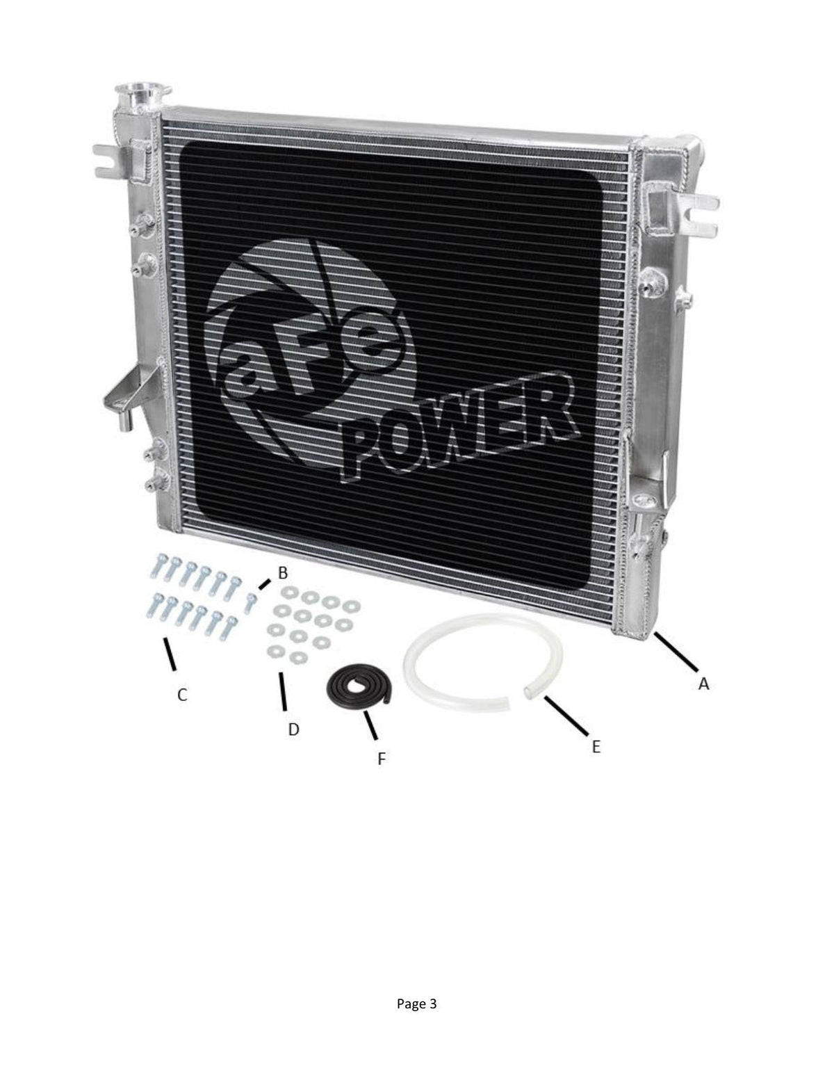 aFe BladeRunner Street Series Tube & Fin Aluminum Radiator 07-18 Jeep Wrangler (JK) V6-3.6L/3.8L