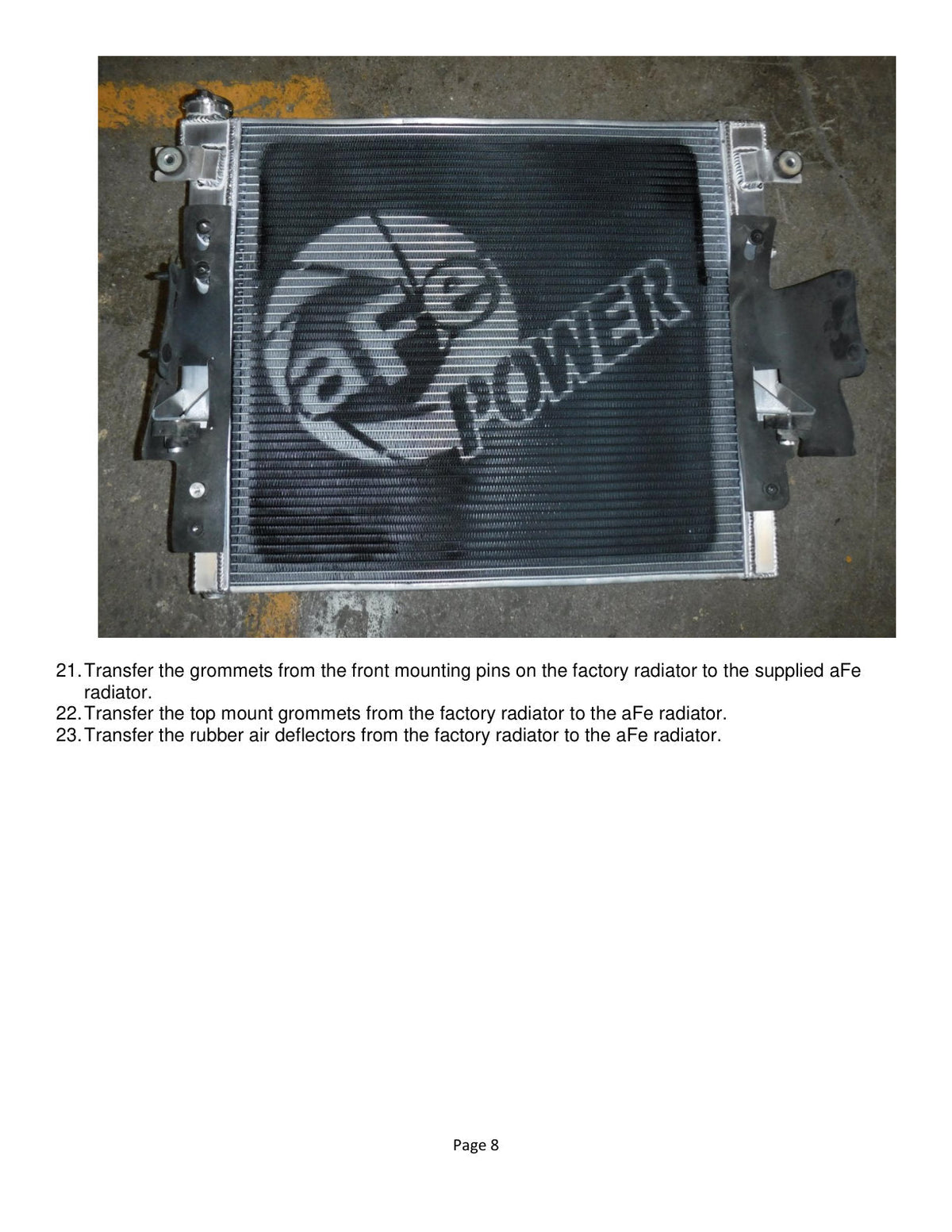aFe BladeRunner Street Series Tube & Fin Aluminum Radiator 07-18 Jeep Wrangler (JK) V6-3.6L/3.8L