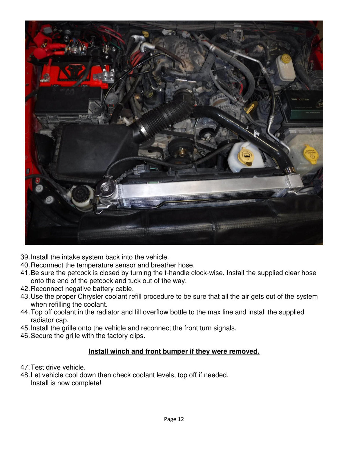 aFe BladeRunner Street Series Tube & Fin Aluminum Radiator 07-18 Jeep Wrangler (JK) V6-3.6L/3.8L