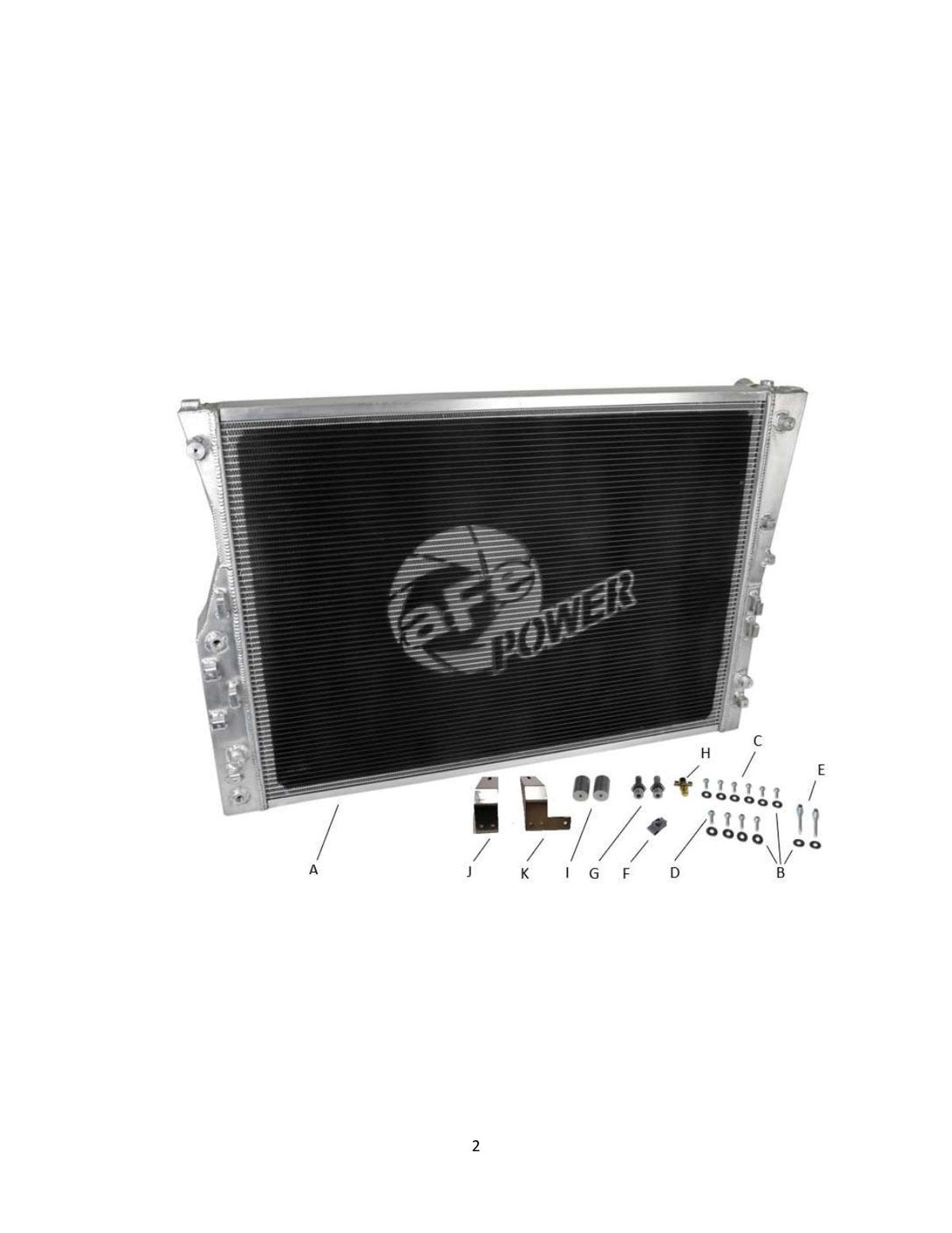 aFe BladeRunner Street Series Aluminum Radiator 08-10 Ford Diesel Trucks 6.4 Liter