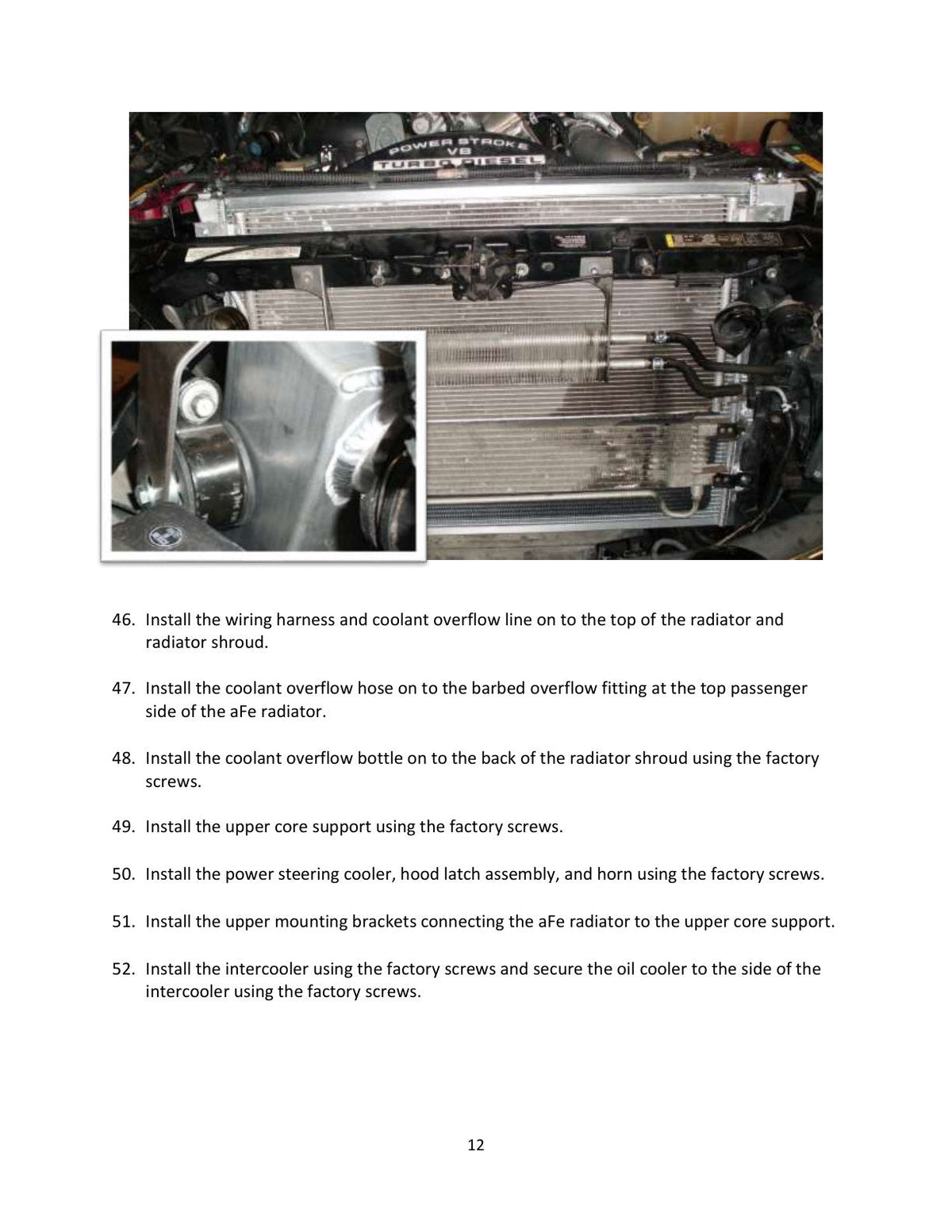 aFe BladeRunner Street Series Aluminum Radiator 08-10 Ford Diesel Trucks 6.4 Liter