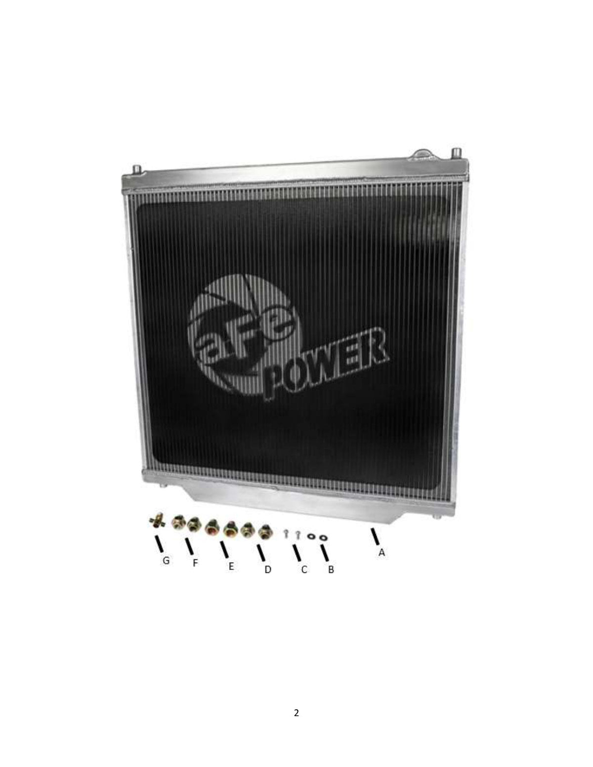 aFe BladeRunner Street Series Radiator 03-07 ford Diesel Trucks V8 6.0L
