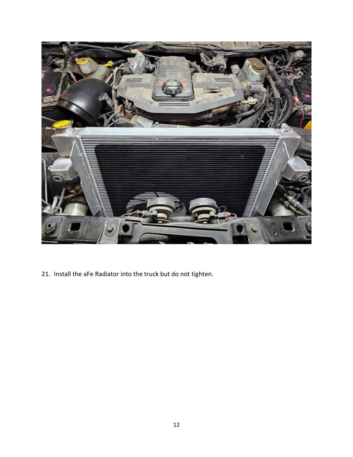 aFe 10-12 Dodge RAM L6-6.7L (td) BladeRunner Street Series High Capacity Aluminum Radiator