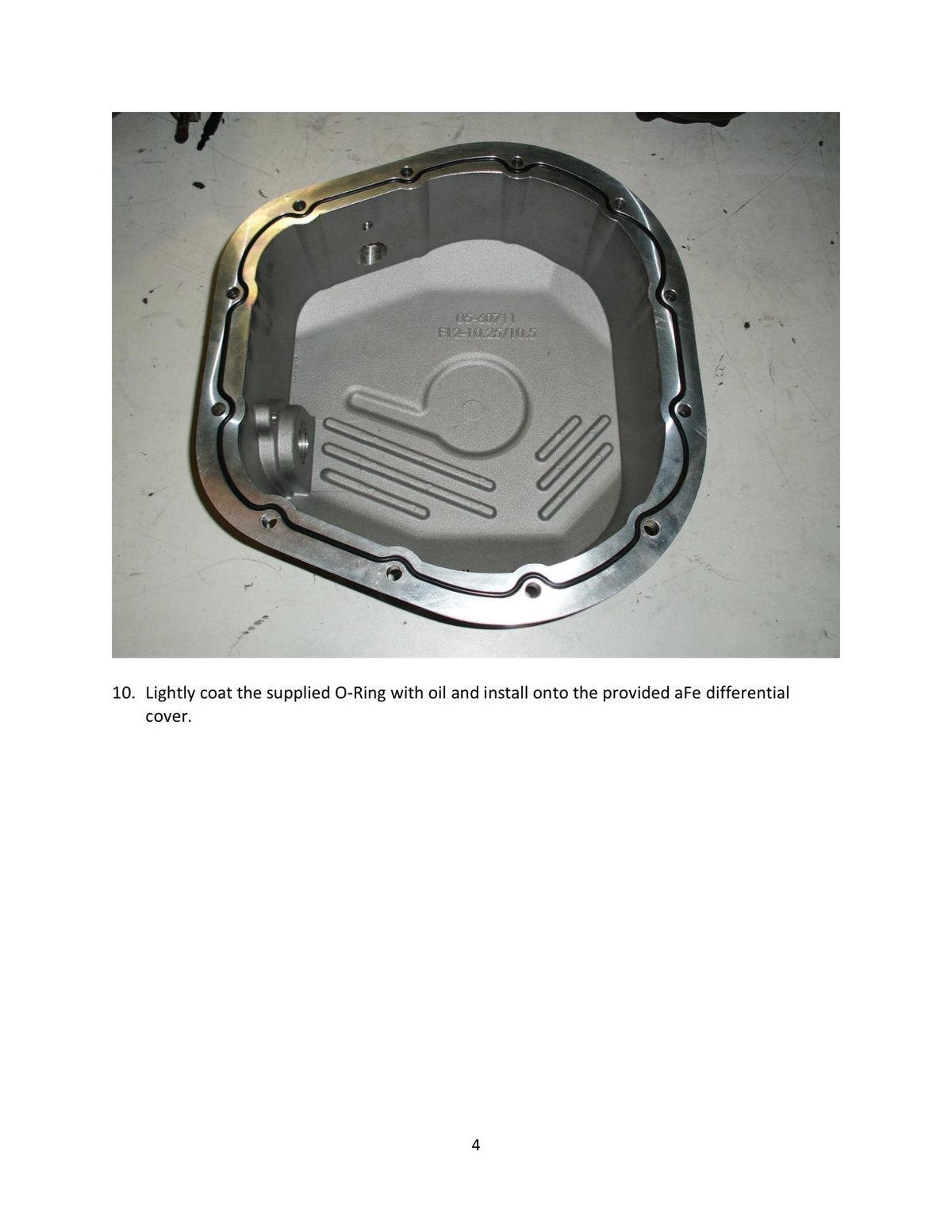 aFe Rear Differential Cover (Raw; Street Series); Ford Diesel Trucks 86-13 V8 (td)