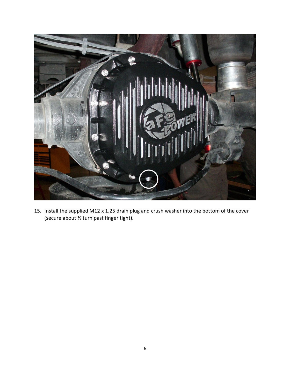 aFe Rear Differential Cover (Raw; Street Series); Ford Diesel Trucks 86-13 V8 (td)