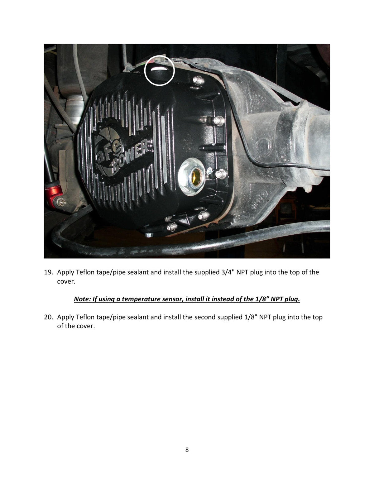 aFe Rear Differential Cover (Raw; Street Series); Ford Diesel Trucks 86-13 V8 (td)