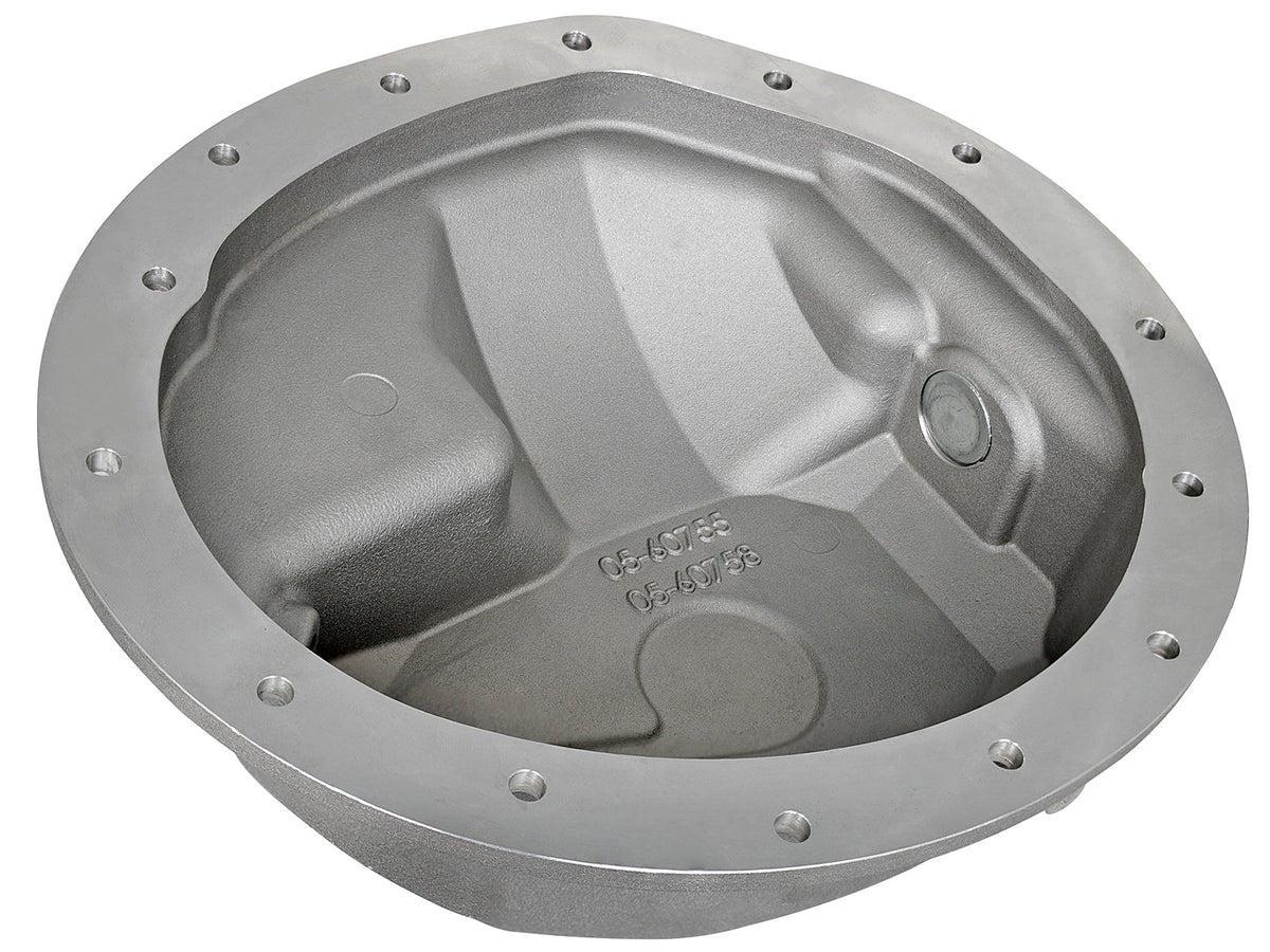 aFe Front Differential Cover (Raw; Street Series); Dodge Diesel Trucks 03-12 L6-5.9/6.7L (td)