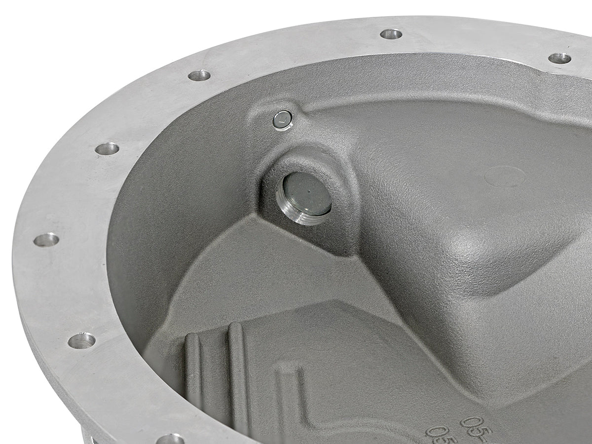 aFe Front Differential Cover (Raw; Street Series); Dodge Diesel Trucks 03-12 L6-5.9/6.7L (td)