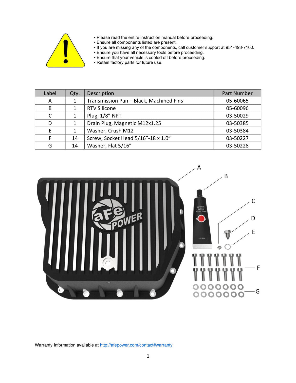 aFe Power Cover Trans Pan Machined COV Trans Pan Dodge Diesel Trucks 94-07 L6-5.9L (td) Machined