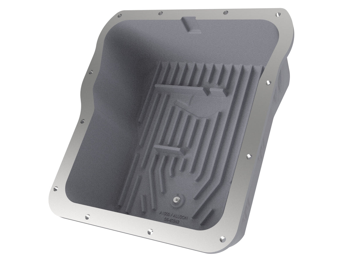 aFe Transmission Pan Cover (Raw); GM Diesel Trucks 01-14 V8-6.6L (td)