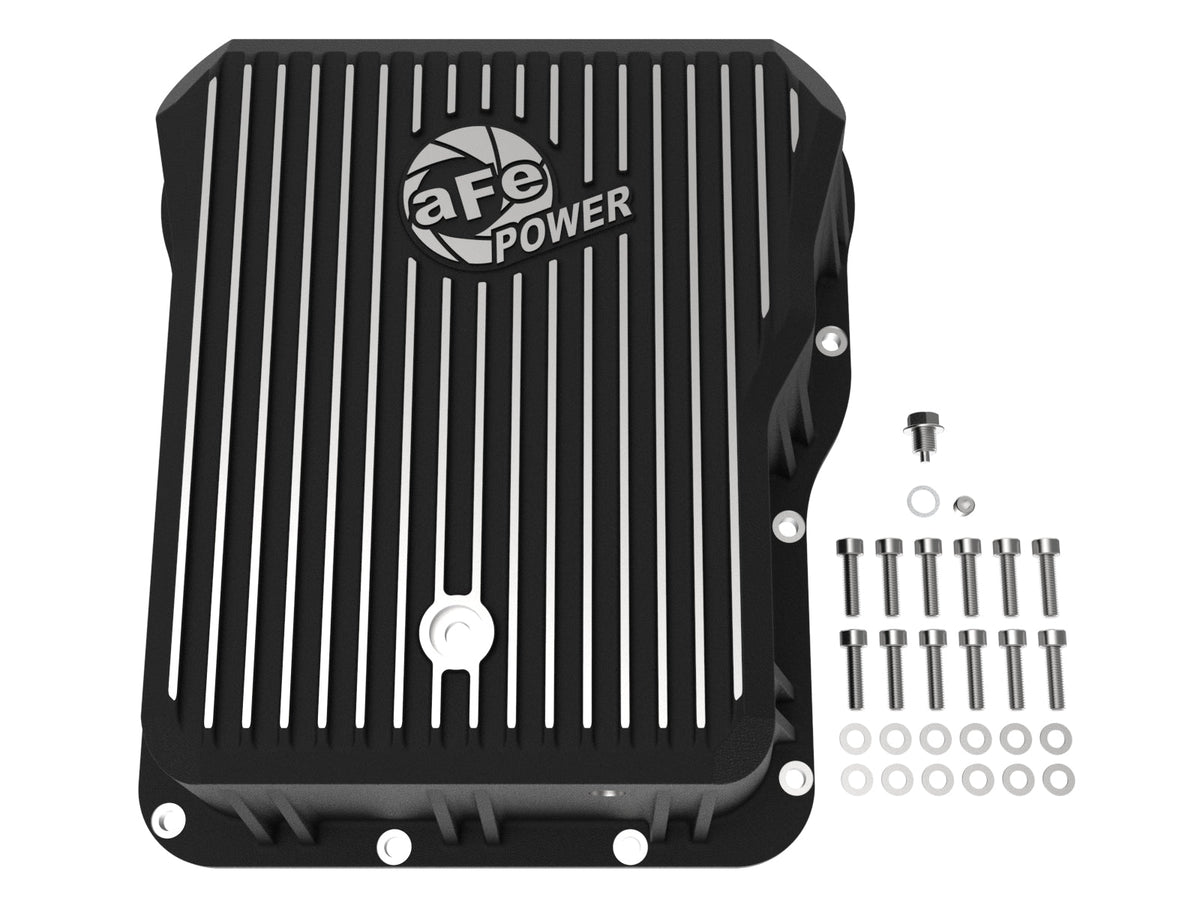 aFe Power Cover Trans Pan Machined Trans Pan GM Diesel Trucks 01-12 V8-6.6L Machined