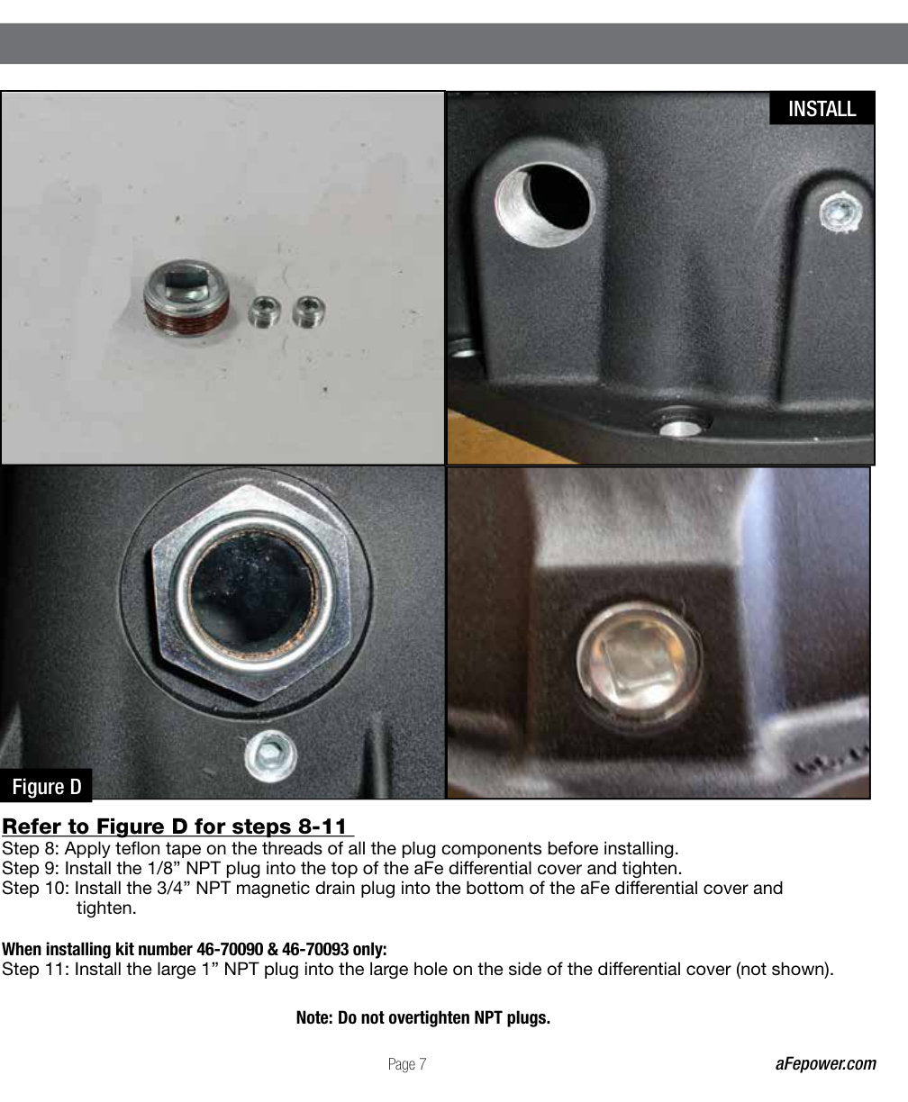 aFe Power Cover Rear Differential COV Diff R Dodge Diesel Trucks 03-05 L6-5.9L Machined