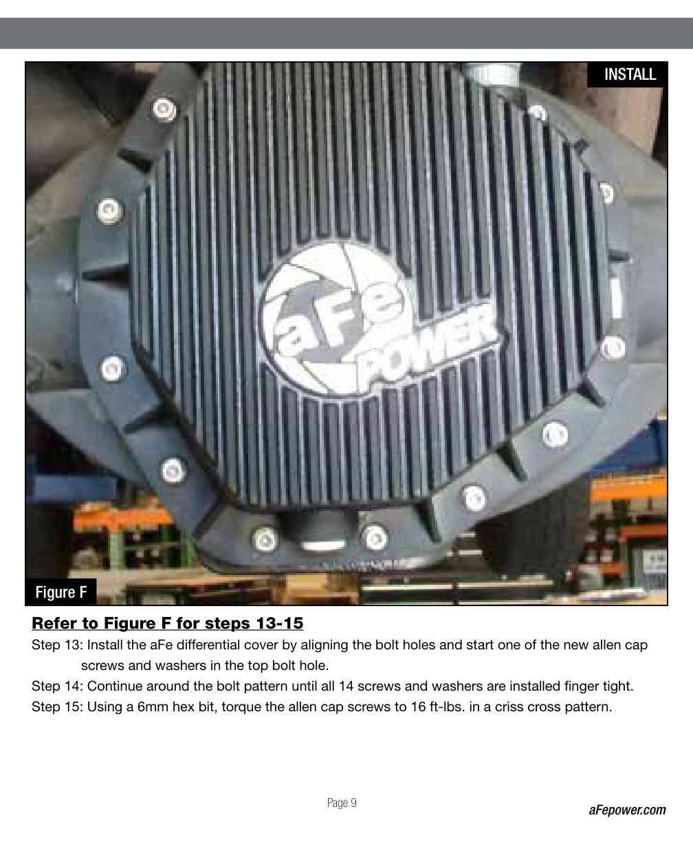 aFe Power Cover Rear Differential COV Diff R Dodge Diesel Trucks 03-05 L6-5.9L Machined