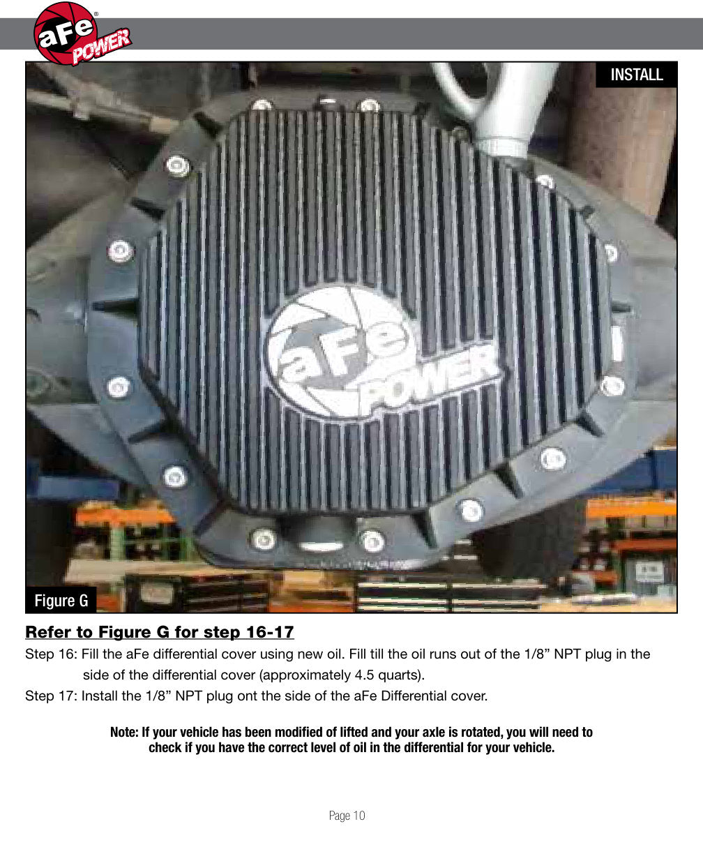 aFe Power Cover Rear Differential COV Diff R Dodge Diesel Trucks 03-05 L6-5.9L Machined