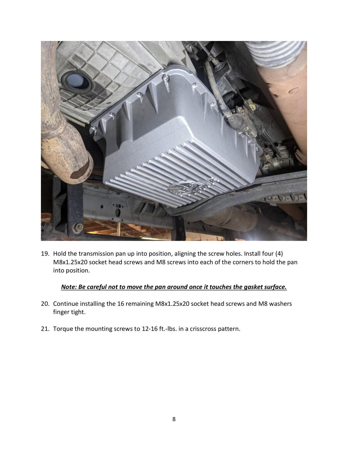 aFe Transmission Pan (Raw); Ford Diesel Trucks 03-10 V8-6.0/6.4L (td)