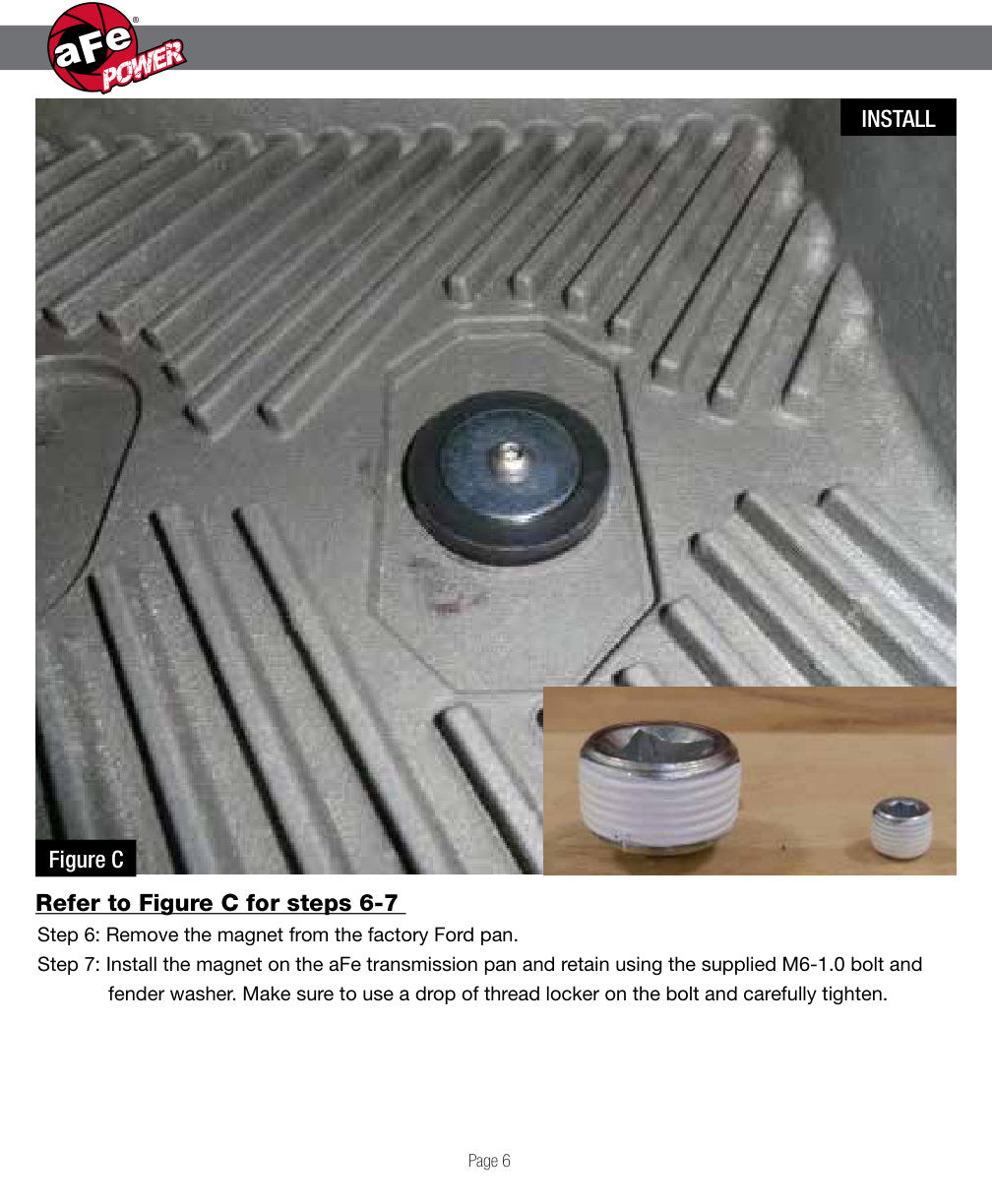 aFe Power Transmission Pan Black Machined 11-14 Ford 6R140 Trucks V8 6.7L (td)