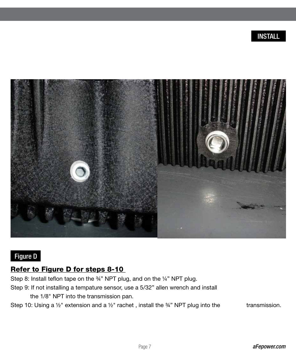 aFe Power Transmission Pan Black Machined 11-14 Ford 6R140 Trucks V8 6.7L (td)