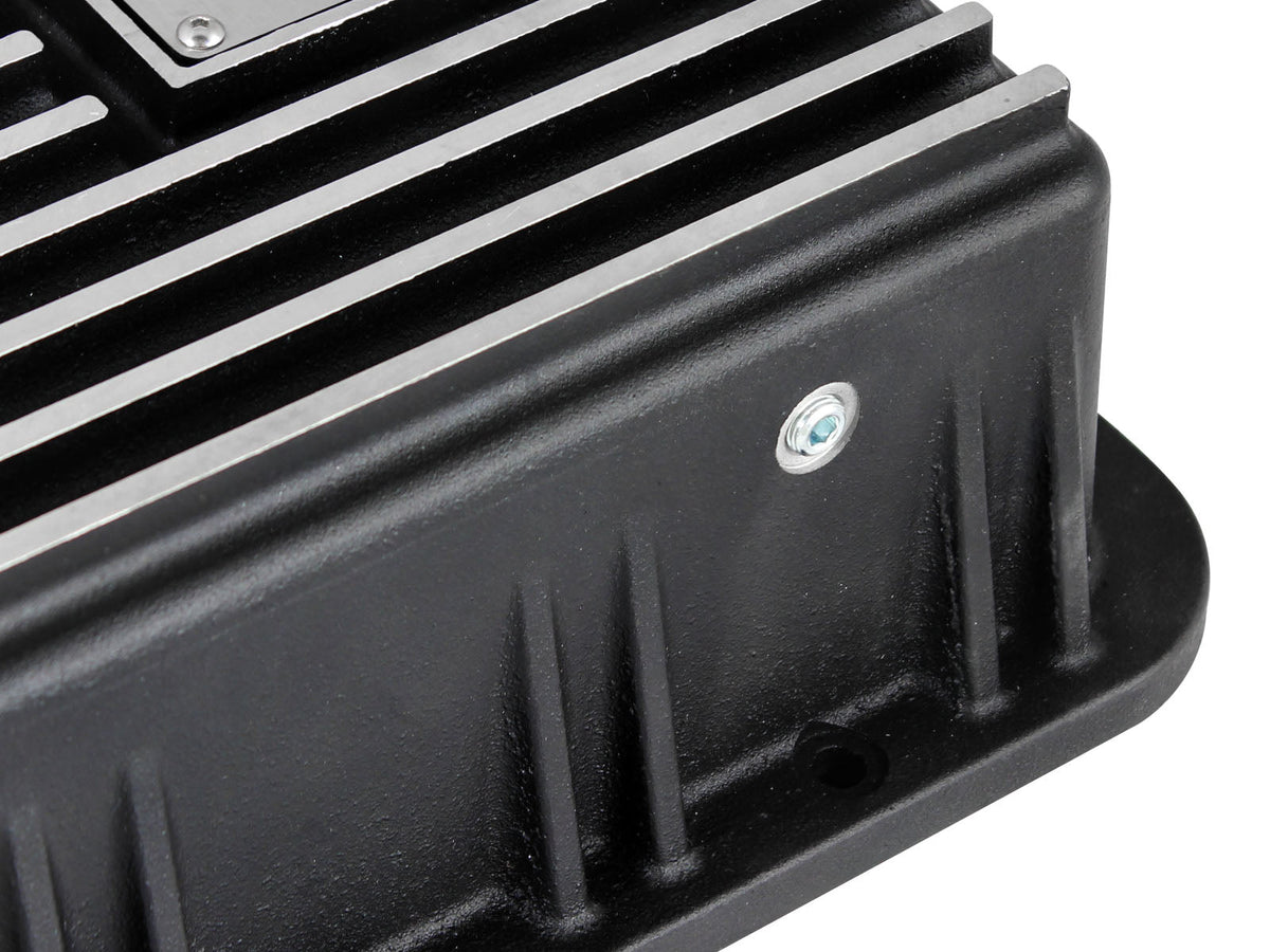 aFe Transmission Pan (Black); Ford Trucks 94-08 AODE
