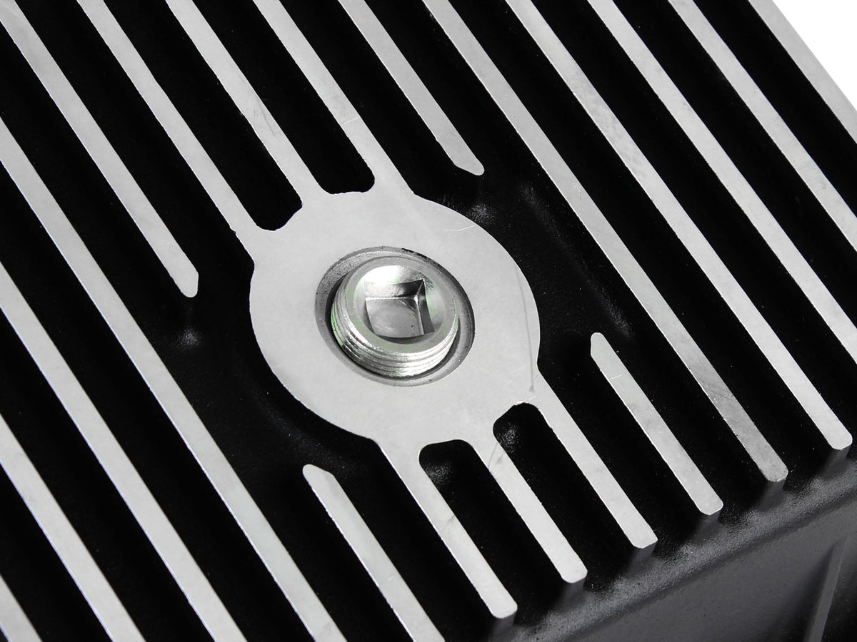 aFe Transmission Pan (Black); Ford Trucks 94-08 AODE