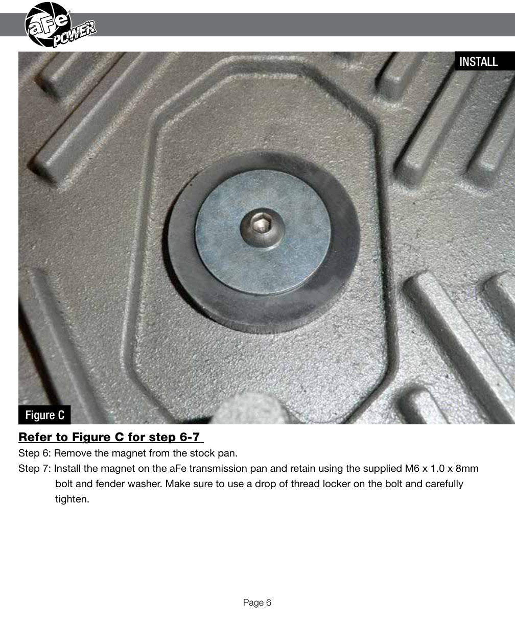 aFe Transmission Pan (Black); Ford Trucks 94-08 AODE