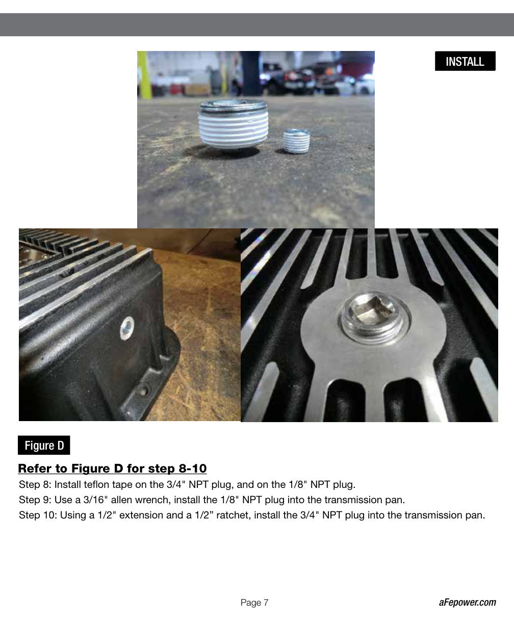 aFe Transmission Pan (Black); Ford Trucks 94-08 AODE