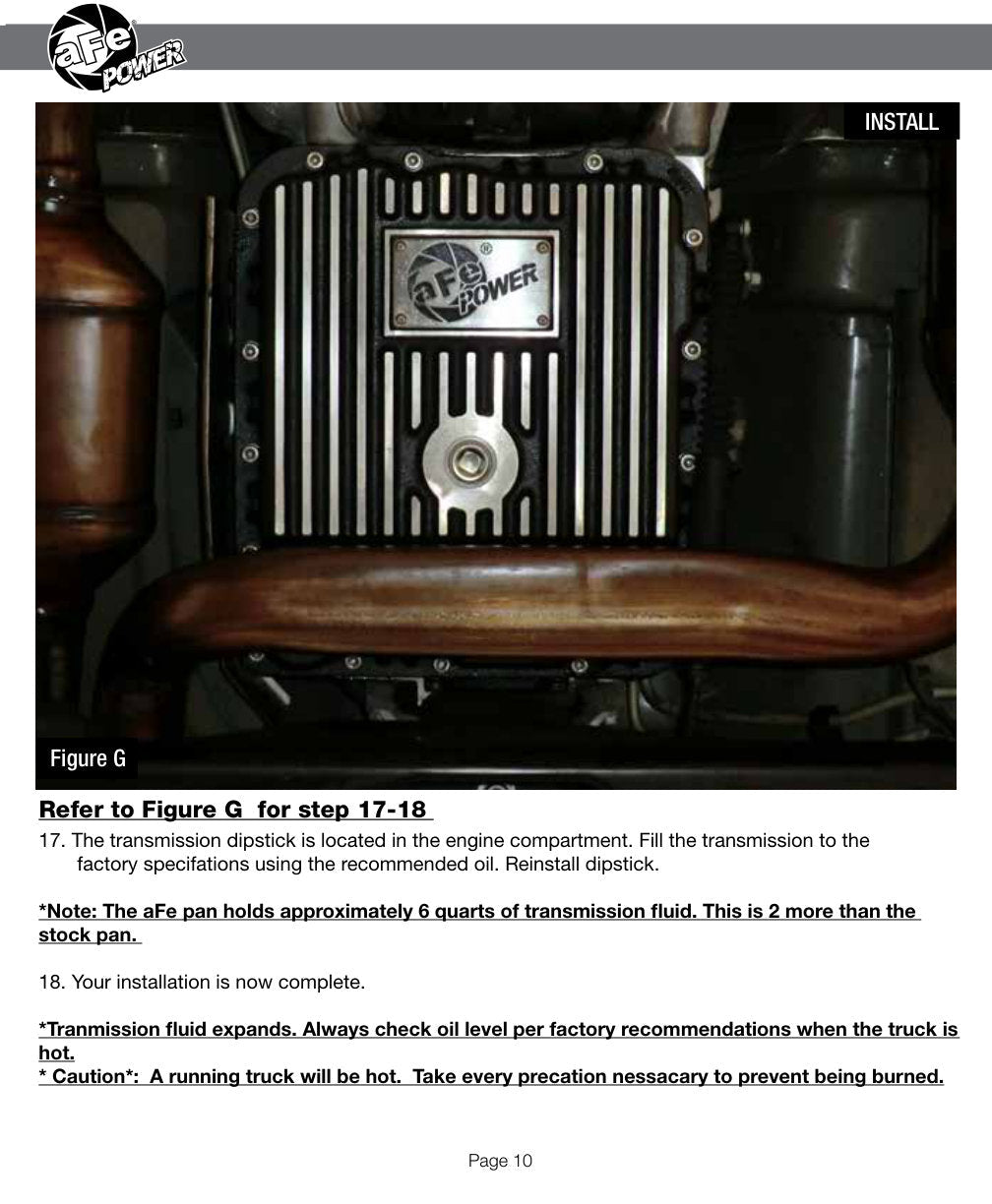 aFe Transmission Pan (Black w/ Machined Fins) GM Trucks 99-16 (4L60-E/4L60E/4L65E/4L70E/4L75E)