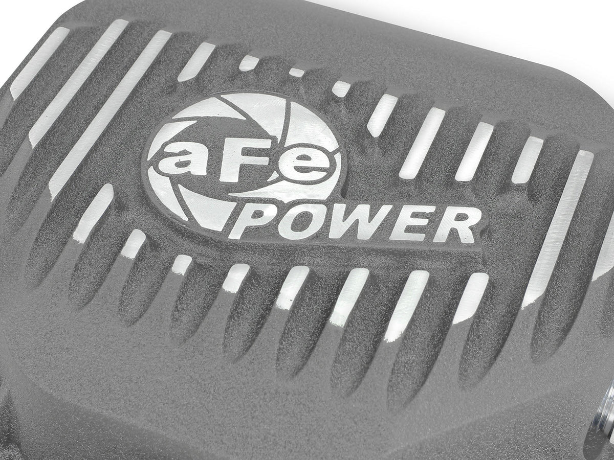 aFe Rear Differential Cover (Raw; Pro Series); Dodge/RAM 94-14 Corporate 9.25 (12-Bolt)