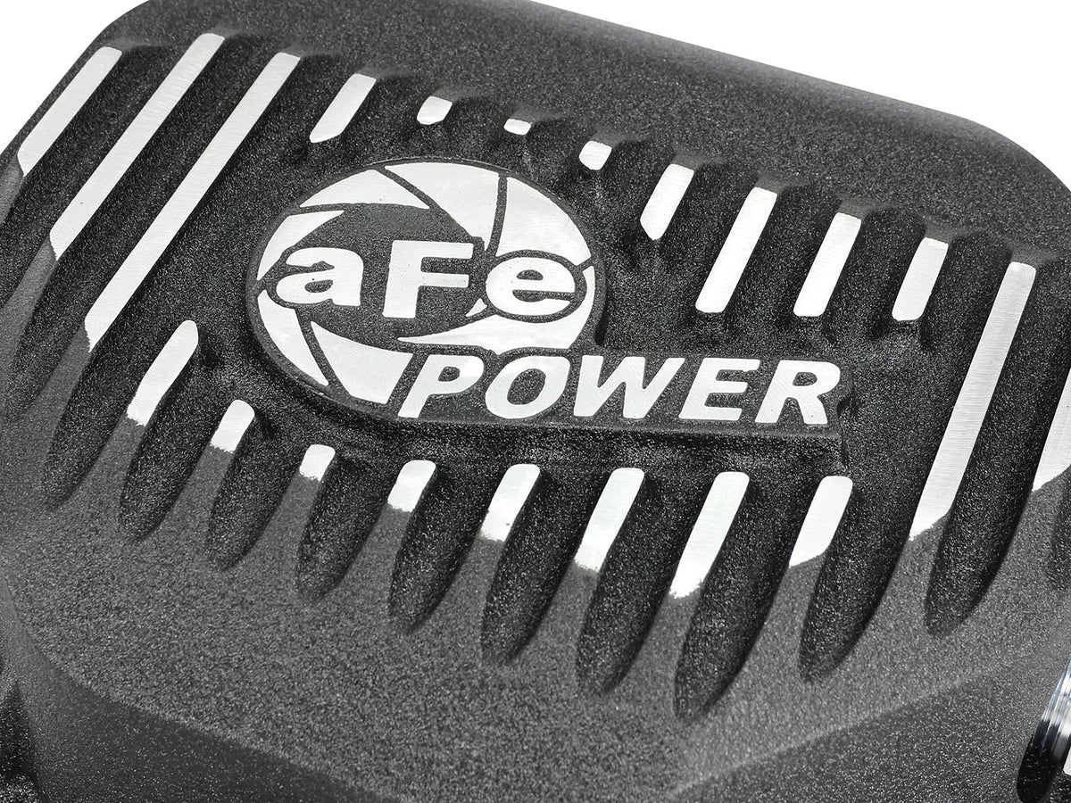 aFe Rear Differential Cover (Black Machined; Pro Series); Dodge/RAM 94-14 Corporate 9.25 (12-Bolt)