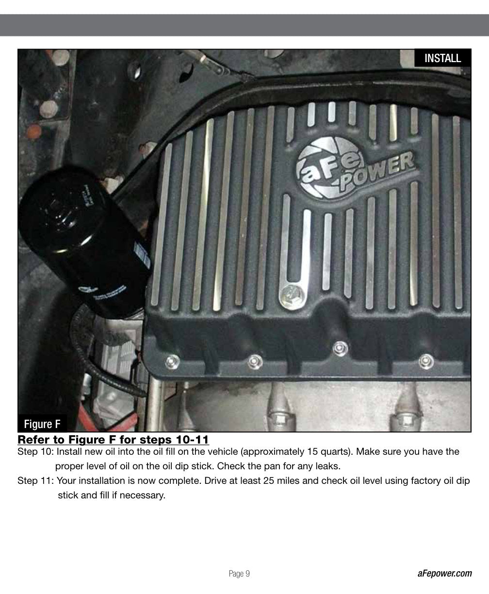 aFe Street Series Engine Oil Pan Raw w/ Machined Fins; 11-17 Ford Powerstroke V8-6.7L (td)