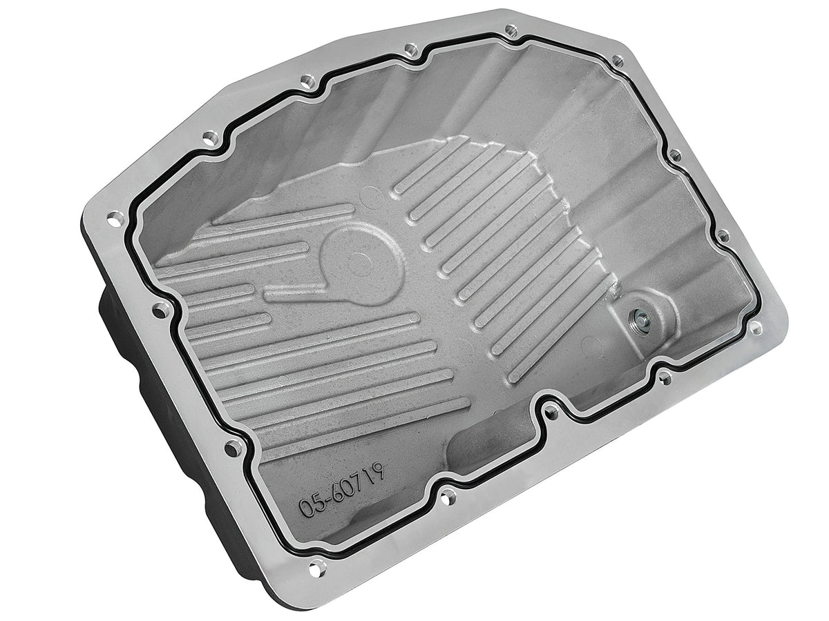 aFe Pro Series Engine Oil Pan Black w/Machined Fins; 11-16 Ford Powerstroke V8-6.7L (td)