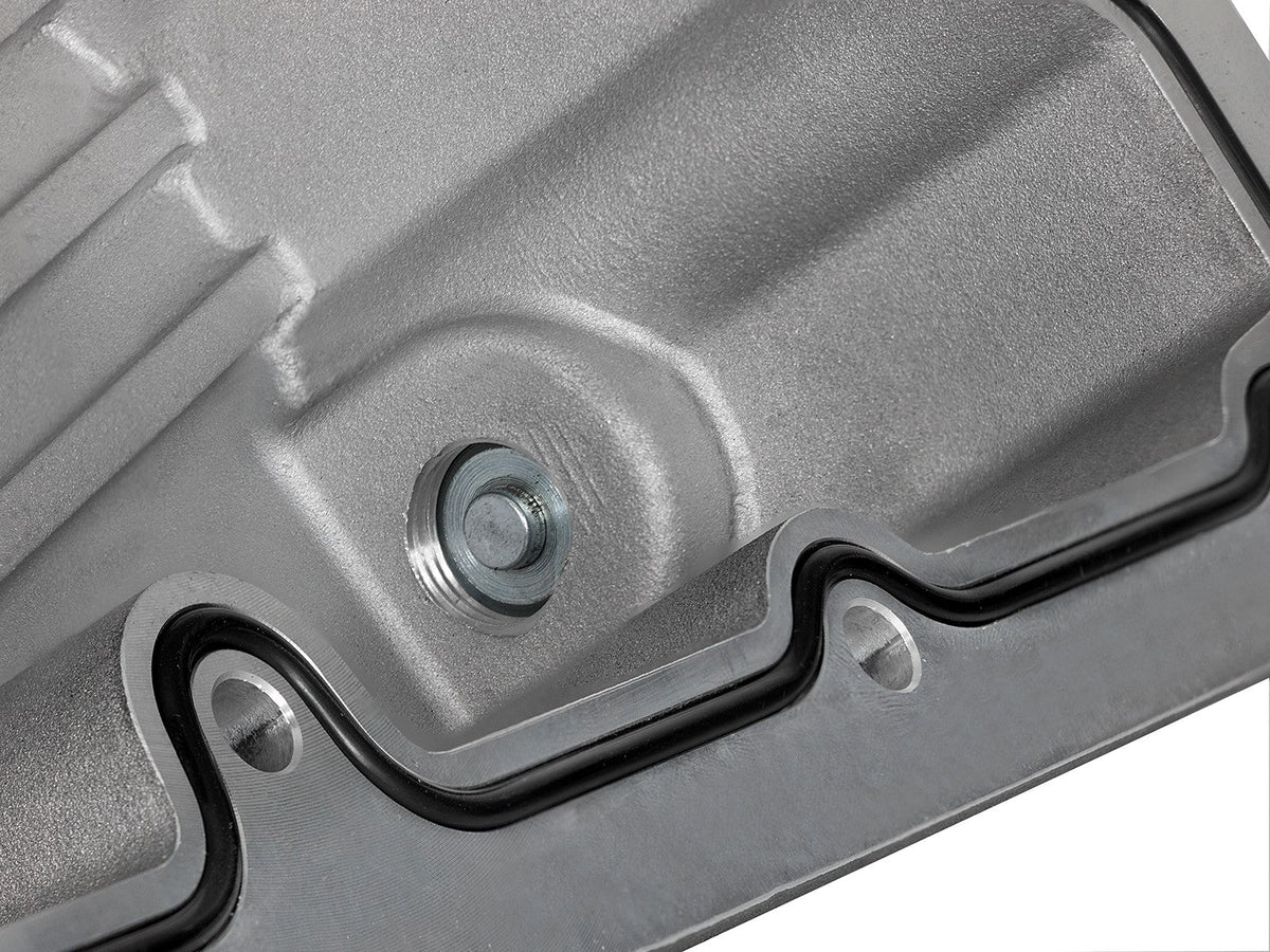 aFe Pro Series Engine Oil Pan Black w/Machined Fins; 11-16 Ford Powerstroke V8-6.7L (td)