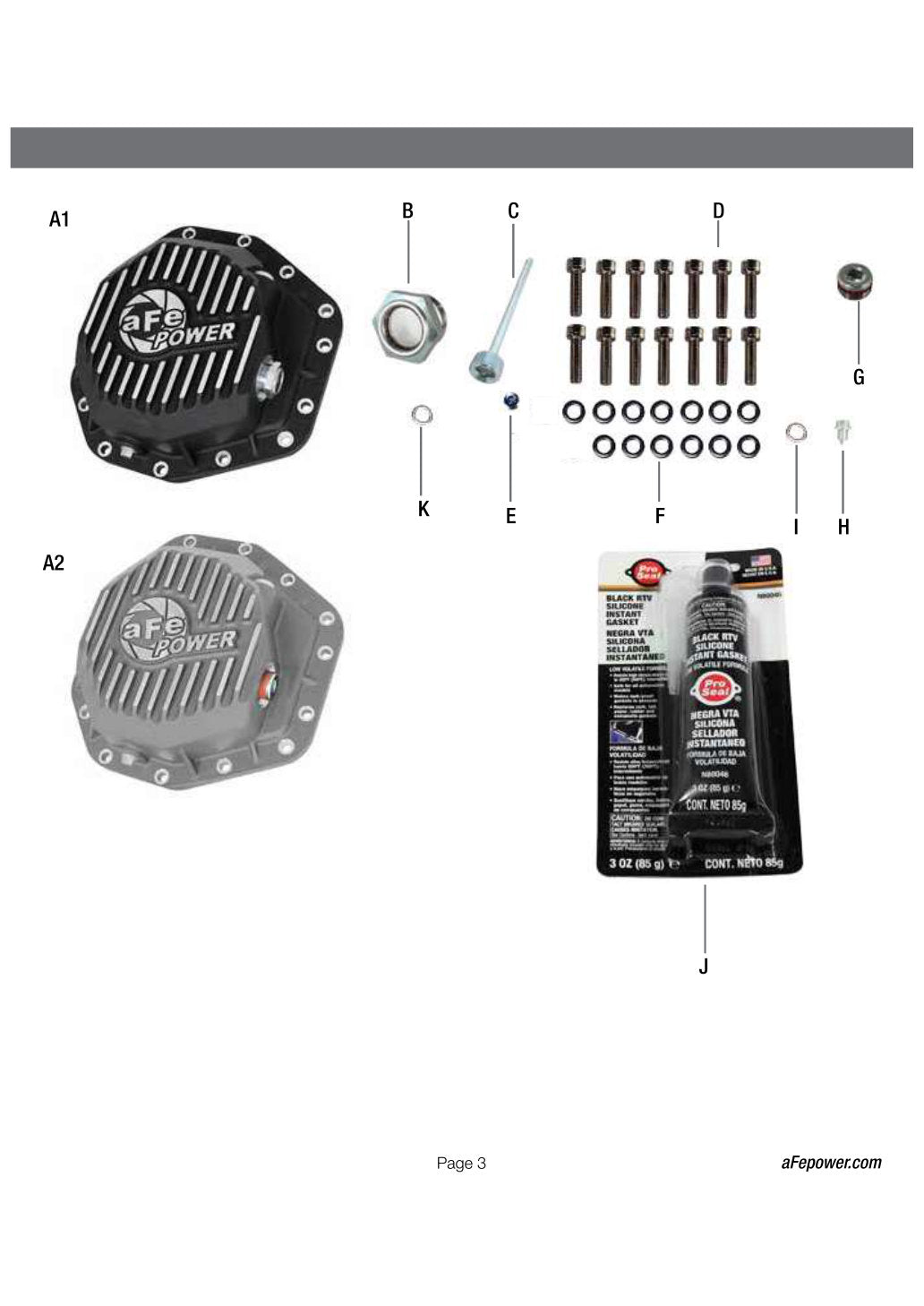 aFe Power Pro Ser Rear Diff Cover Black w/Mach Fins 2017 Ford Diesel Trucks V8-6.7L(td) Dana M275-14