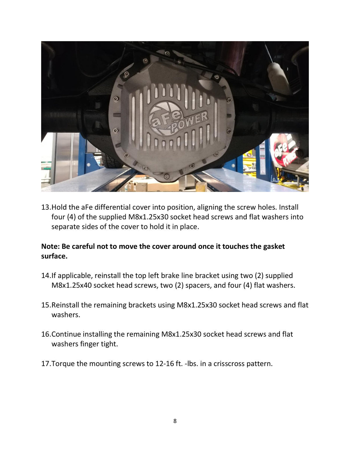 aFe Street Series Rear Differential Cover Raw w/ Machined Fins 01-18 GM Diesel Trucks V8-6.6L (td)