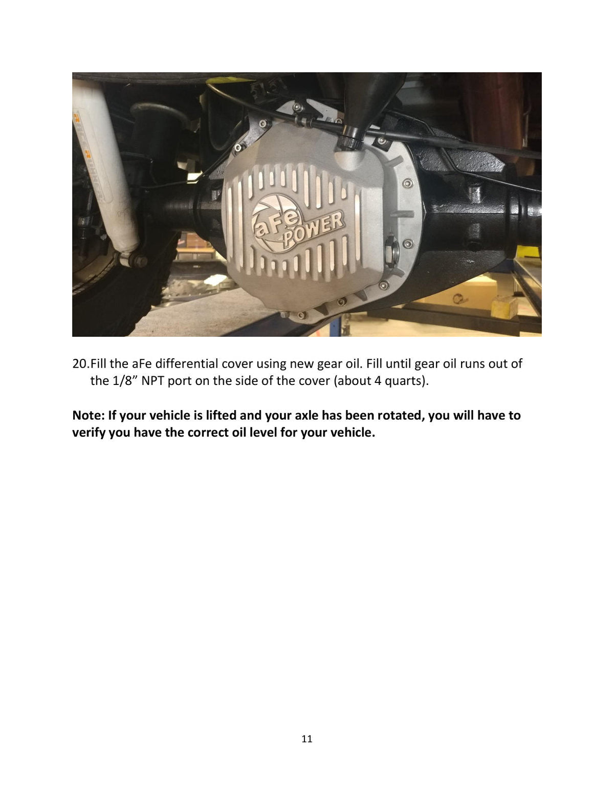 aFe Street Series Rear Differential Cover Raw w/ Machined Fins 01-18 GM Diesel Trucks V8-6.6L (td)