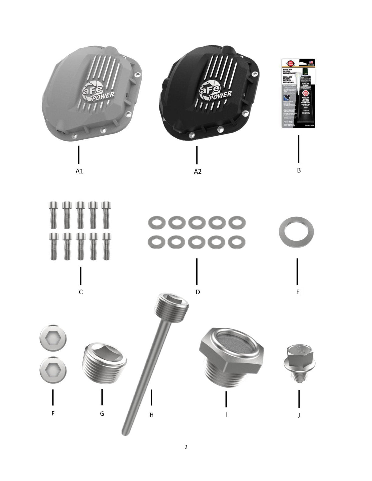 aFe Pro Series Dana 60 Front Differential Cover Black w/ Machined Fins 17-20 Ford Trucks (Dana 60)