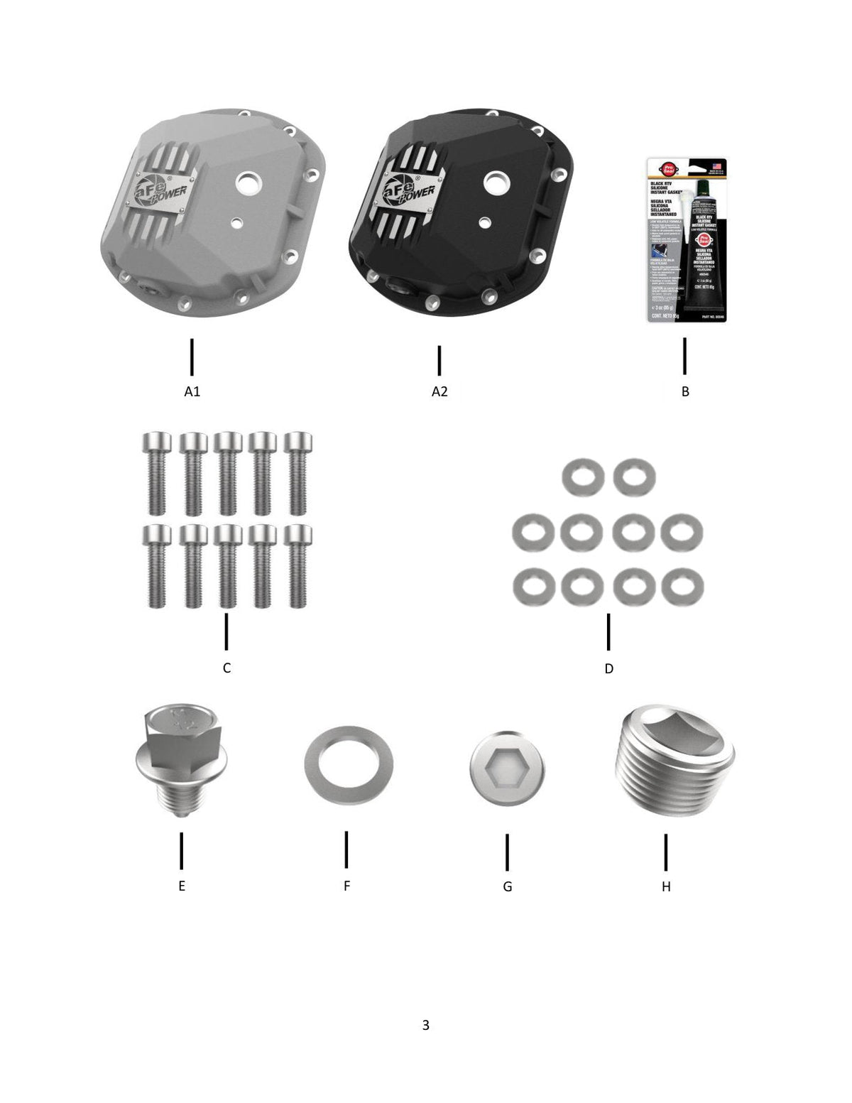 aFe 97-18 Jeep Wrangler TJ/JK Dana 30 Street Series Differential Cover w/ Machined Fins - Raw