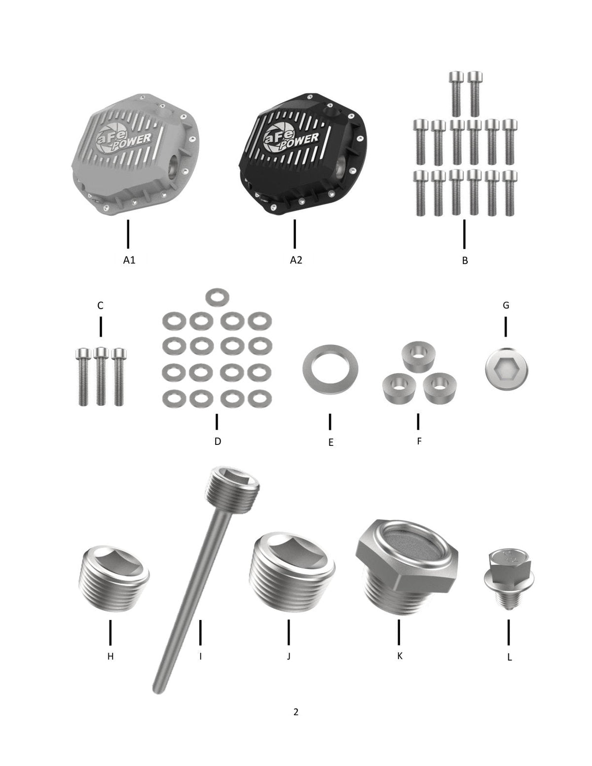 aFe Street Series Rear Differential Cover Raw w/ Machined Fins 19-20 Ram 2500/3500