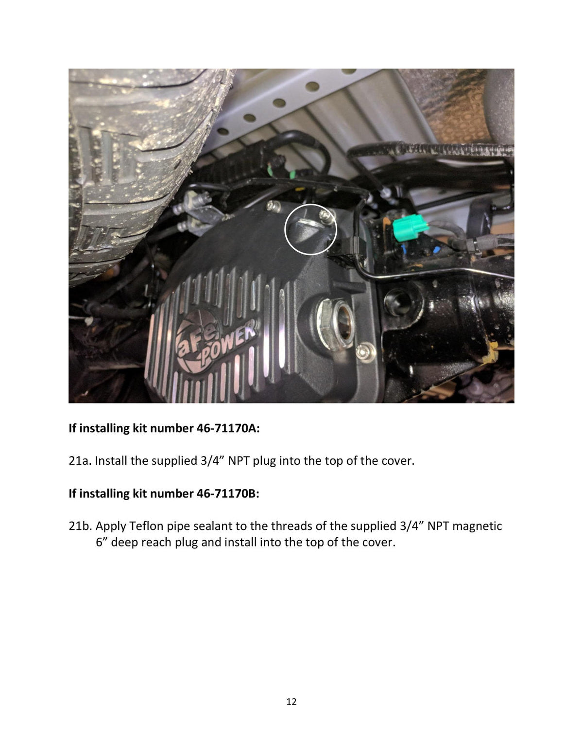 aFe Power Cover Diff Rear Raw 2019 Ford Ranger (Dana M220)