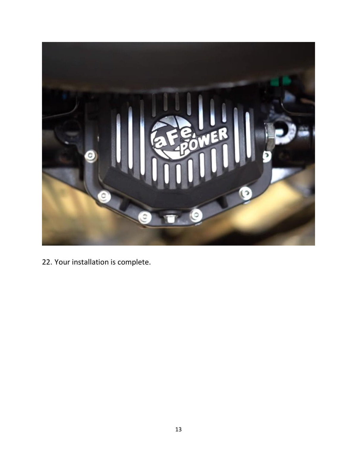 aFe Power Cover Diff Rear Machined 2019 Ford Ranger (Dana M220)
