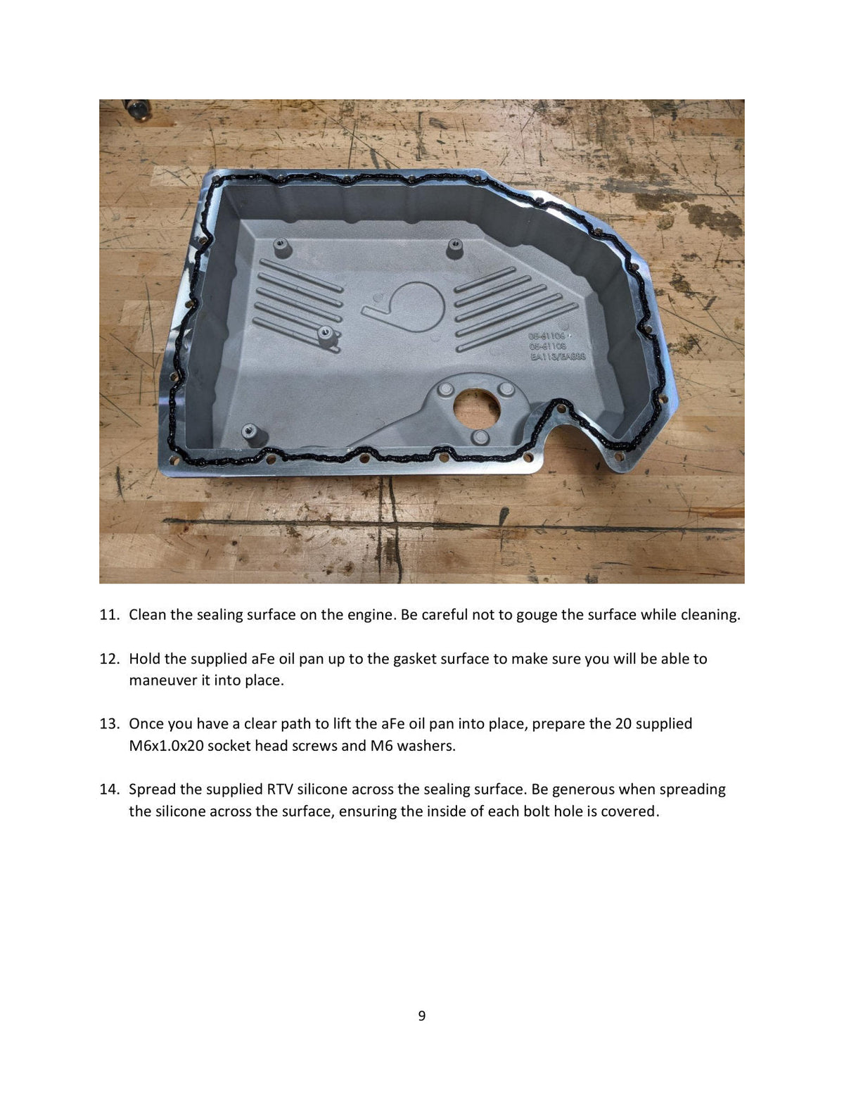 aFe 05-19 VW 1.8L/2.0L w/ Oil Sensor Engine Oil Pan Black POWER Street Series w/ Machined Fins